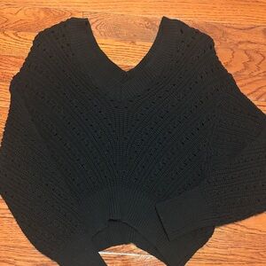 Express Black V-Neck Women's Sweater